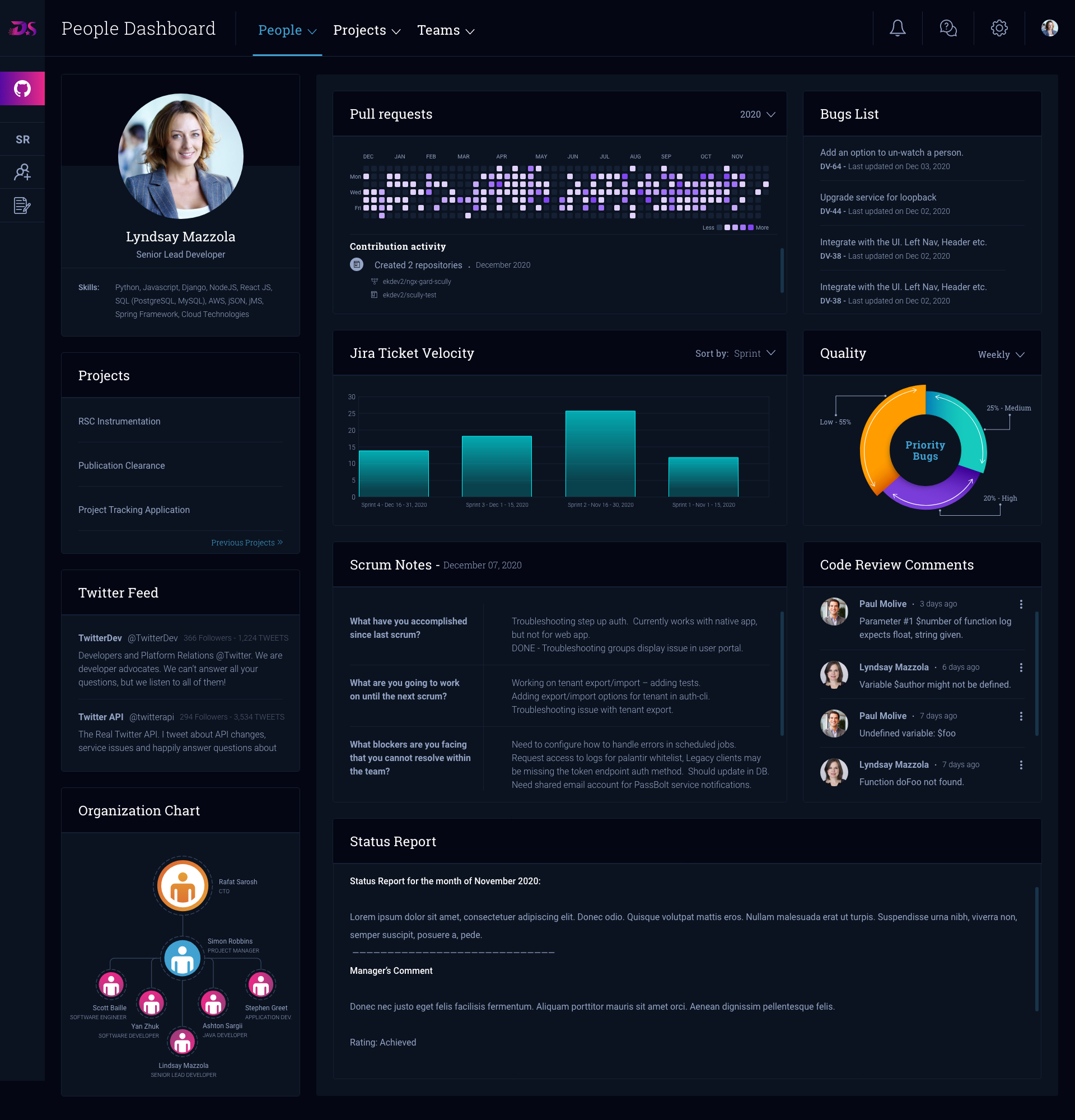 People Dashboard